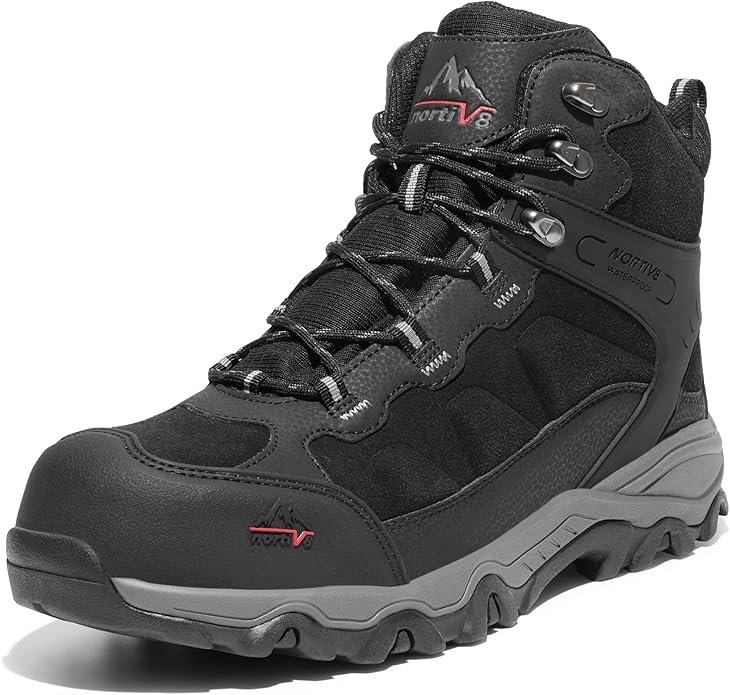 Waterproof Steel Toe Boots for Men Slip Resistant Safety Industrial Boots