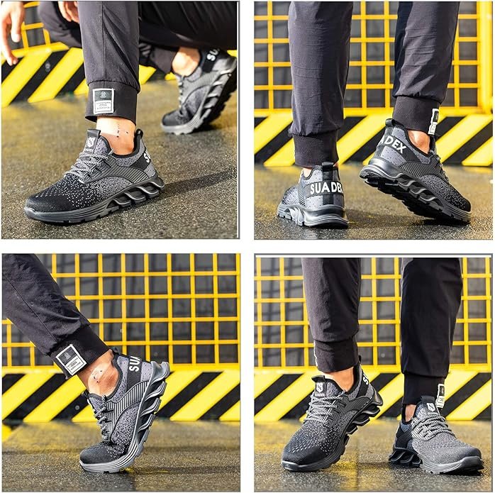Steel Toe Sneakers for Men Women Indestructible Work Safety Shoes - Image 5