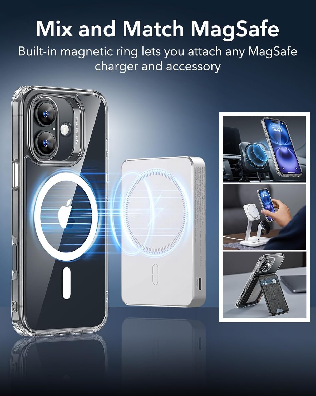 iPhone 16 Case, Compatible with MagSafe, Shockproof Military-Grade Protection - Image 6