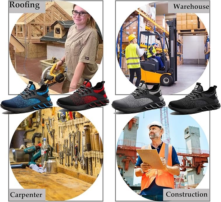 Steel Toe Sneakers for Men Women Indestructible Work Safety Shoes - Image 6