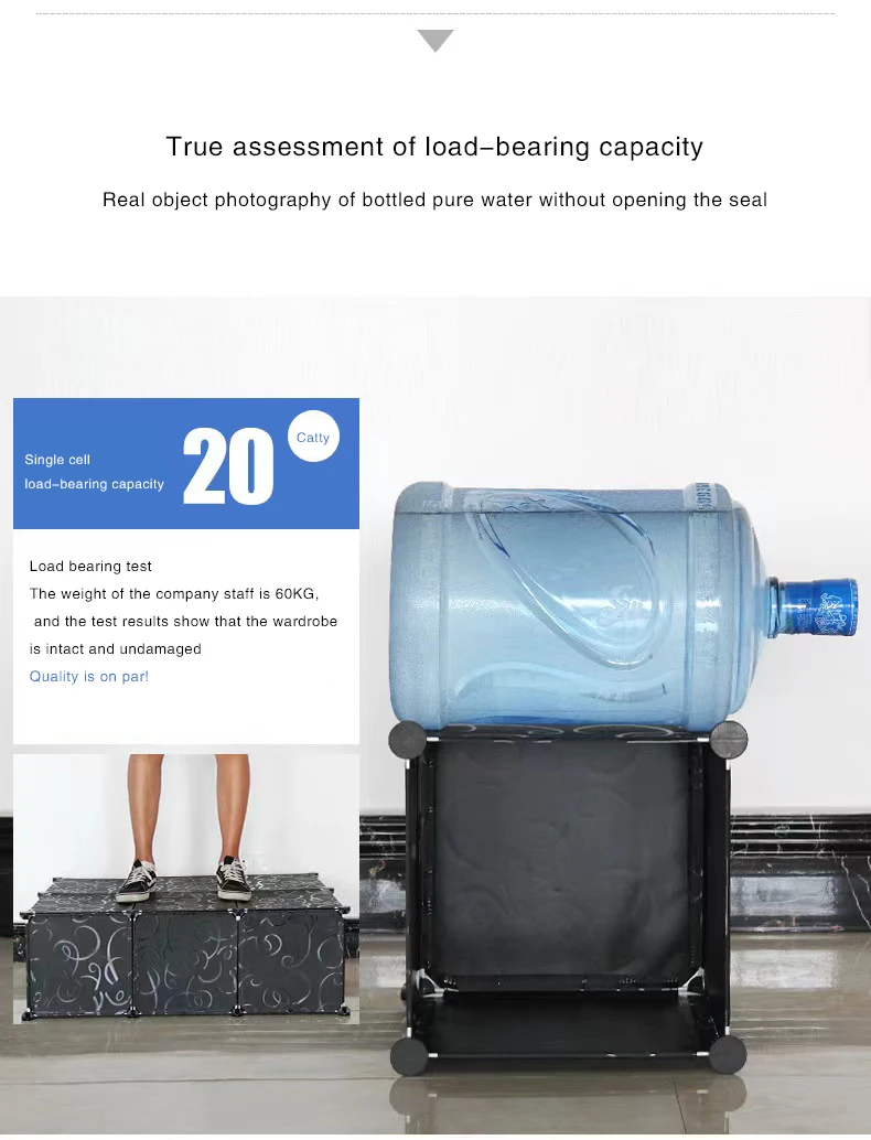 Folding Diy Bedroom Portable Storage Cloth Wardrobe Plastic Designs Girl Cabinet Master Style Online Built Baby Home Furniture - Image 4