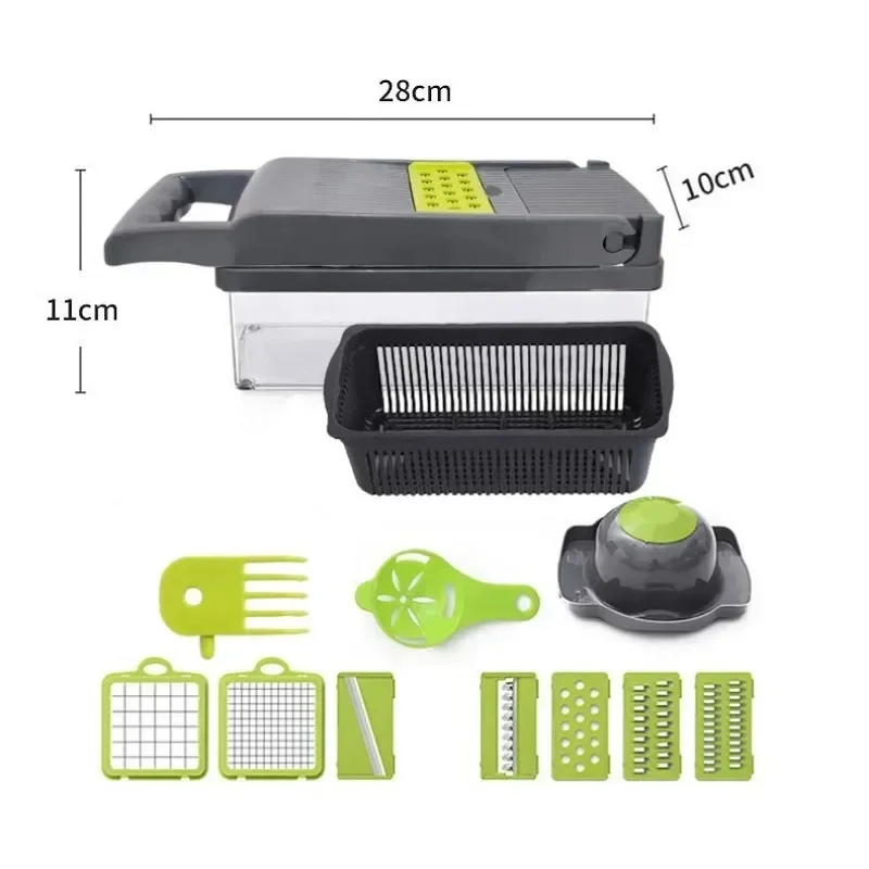 14/16 in 1 Multifunctional Vegetable Chopper Handle Food Grate Food Chopper Vegetable Slicer Dicer Cut Kitchen Items cocina - Image 3